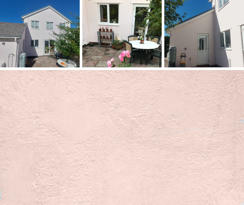 Rose pink masonry colour